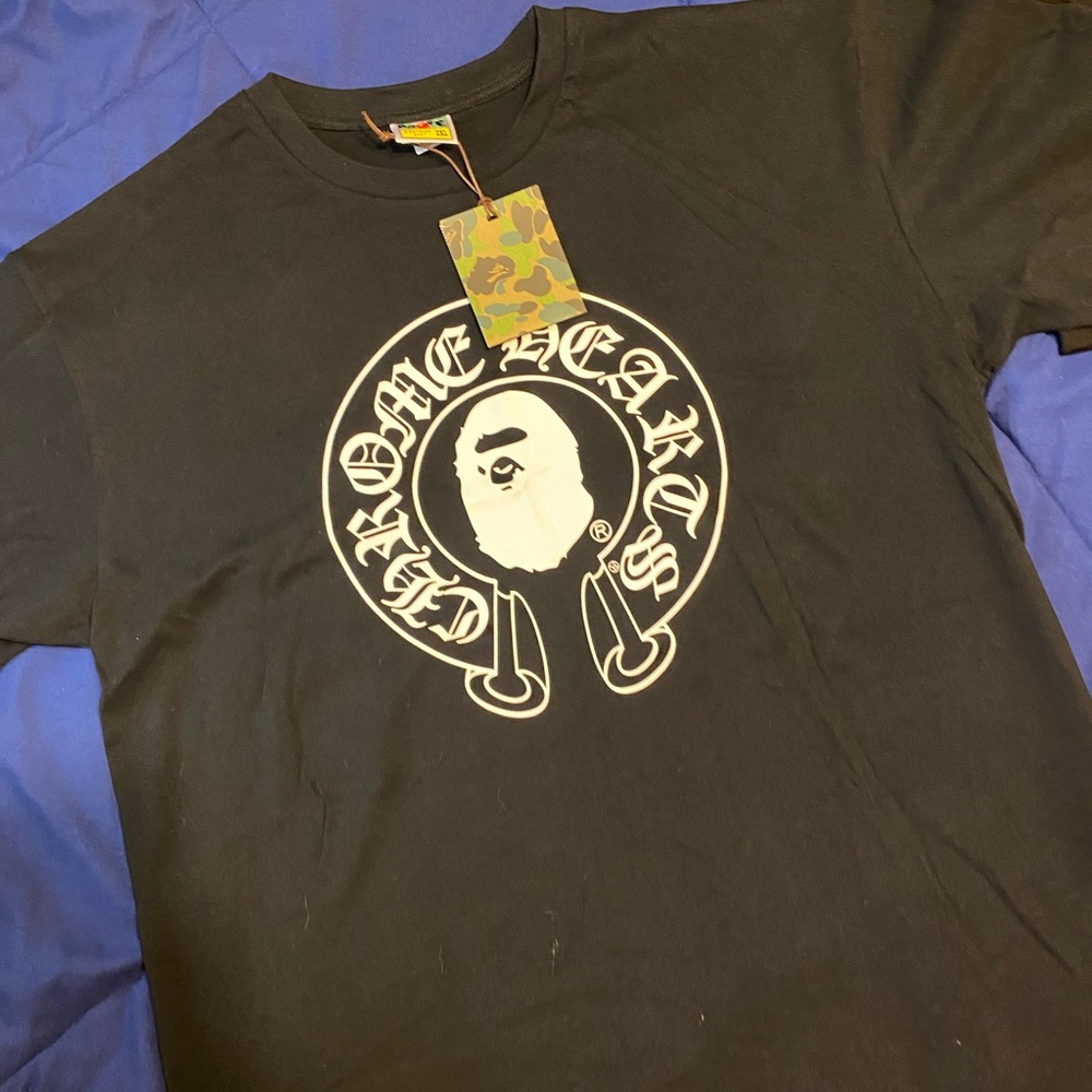 Chrome hearts bape shirt
